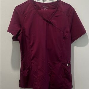 INFINITY Women's Rich Burgundy Scrub Set